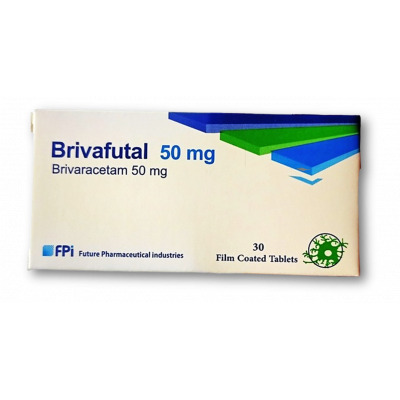 BRIVAFUTAL 50 MG ( BRIVARACETAM ) 30 FILM-COATED TABLETS